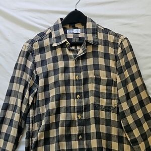 ROGUE TERRITORY Traveler shirt mens sz M buffalo plaid herringbone